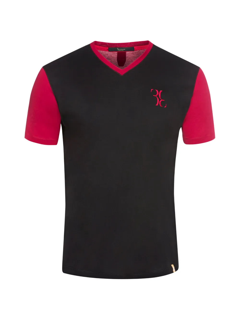 Billionaire V-neck logo-detail T-shirt - Nero
