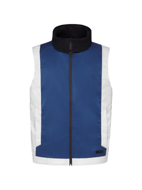 Billionaire colour-block zip-up vest