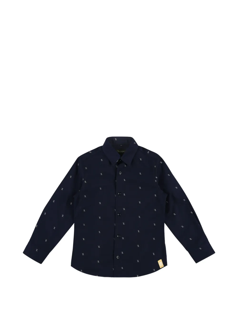 Billionaire Kids Gemustertes Hemd - Blau