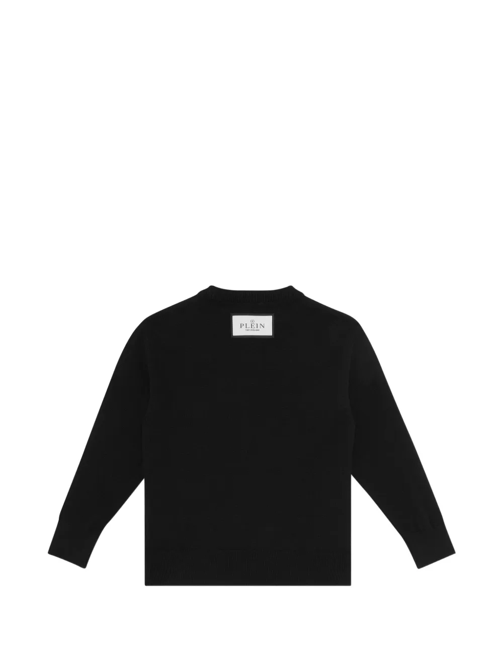 Philipp Plein Junior Katoenen sweater met teddybeerprint en ronde hals Zwart