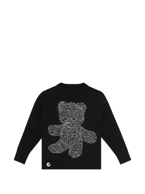 Philipp Plein Junior sudadera con motivo Teddy Bear