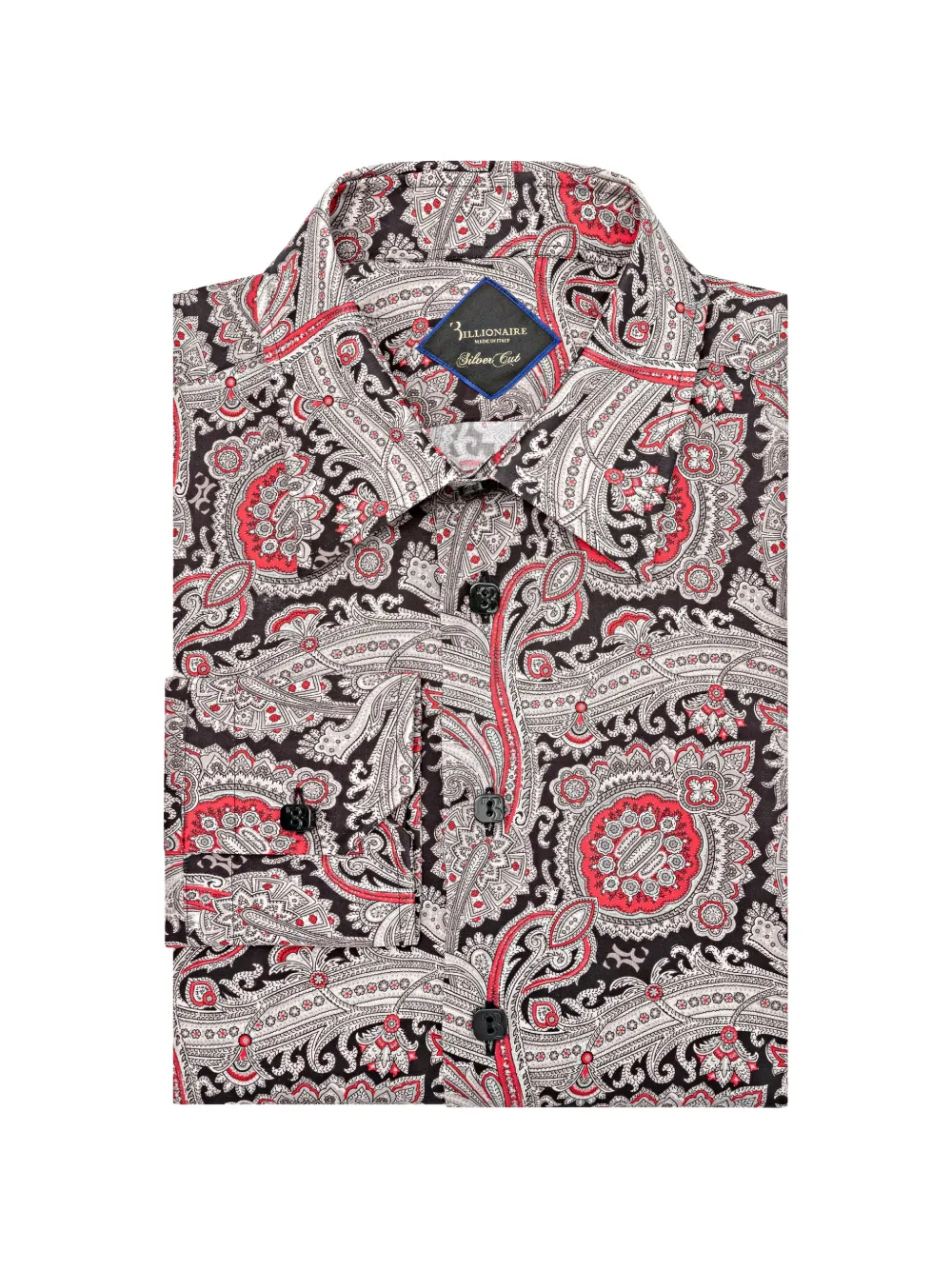Billionaire Overhemd met paisley-print Zwart