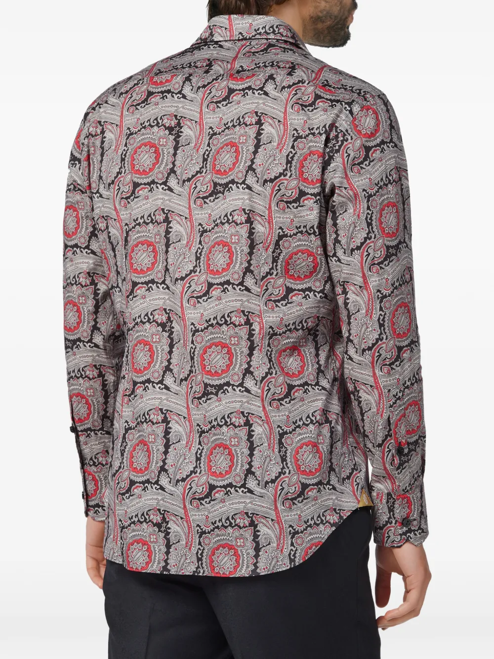 Billionaire Overhemd met paisley-print Zwart