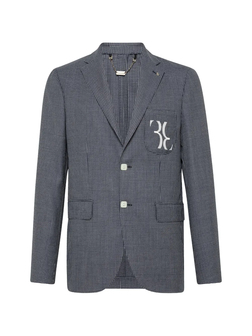 Billionaire Double B monogram blazer - Blu