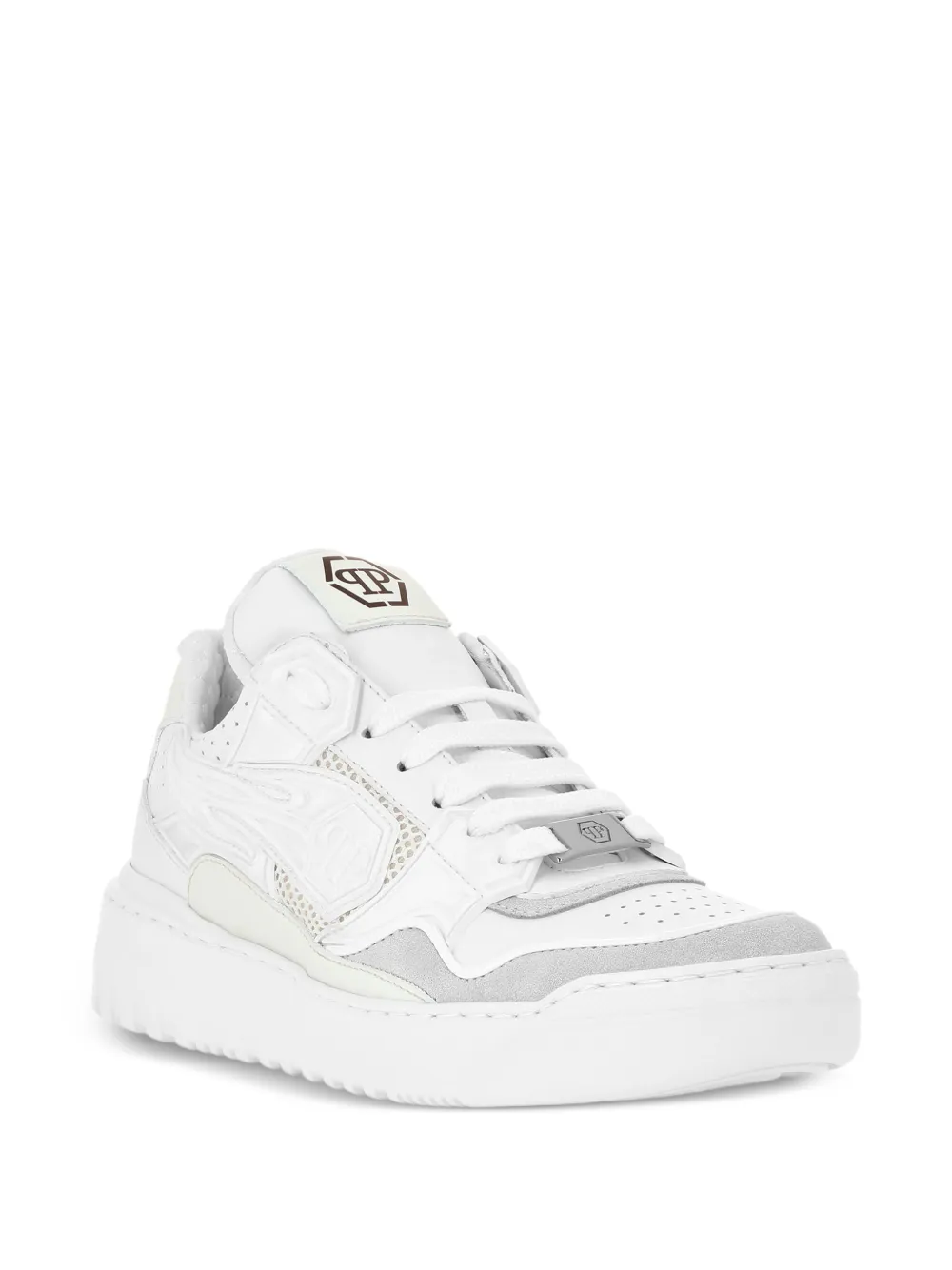 Philipp Plein Hexagon low-top sneakers Wit