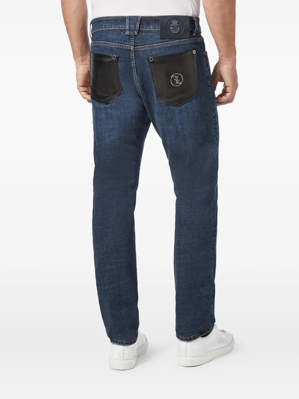 Billionaire Straight jeans met zak Blauw