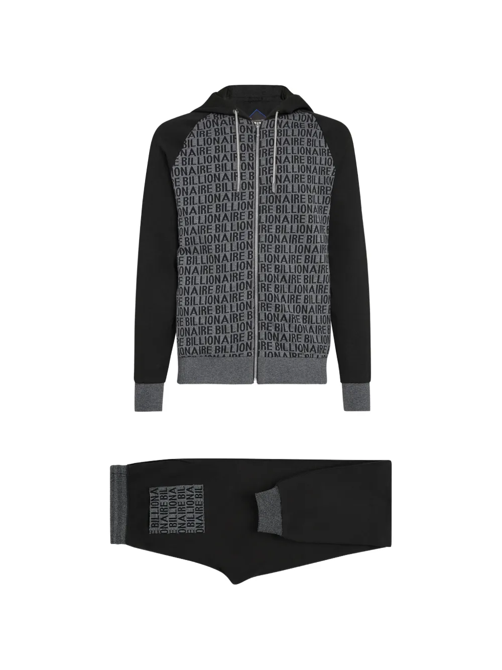 Billionaire zip-up tracksuit set - Nero