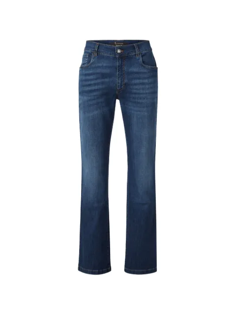 Billionaire logo-embroidered jeans