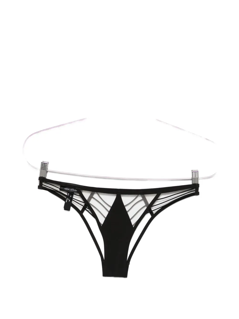 Rick Owens cut-out mesh-panel briefs - Nero