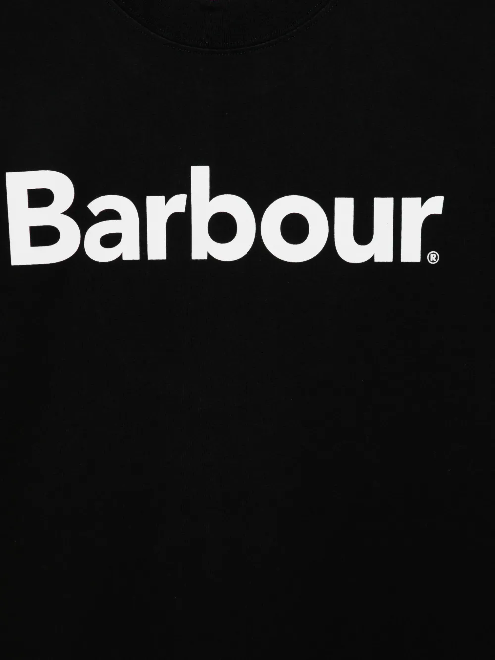 Barbour T-shirt met logoprint Zwart