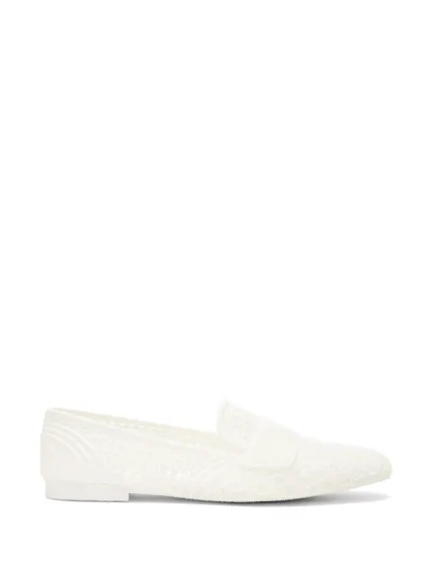 Casadei tonal-effect braided loafers