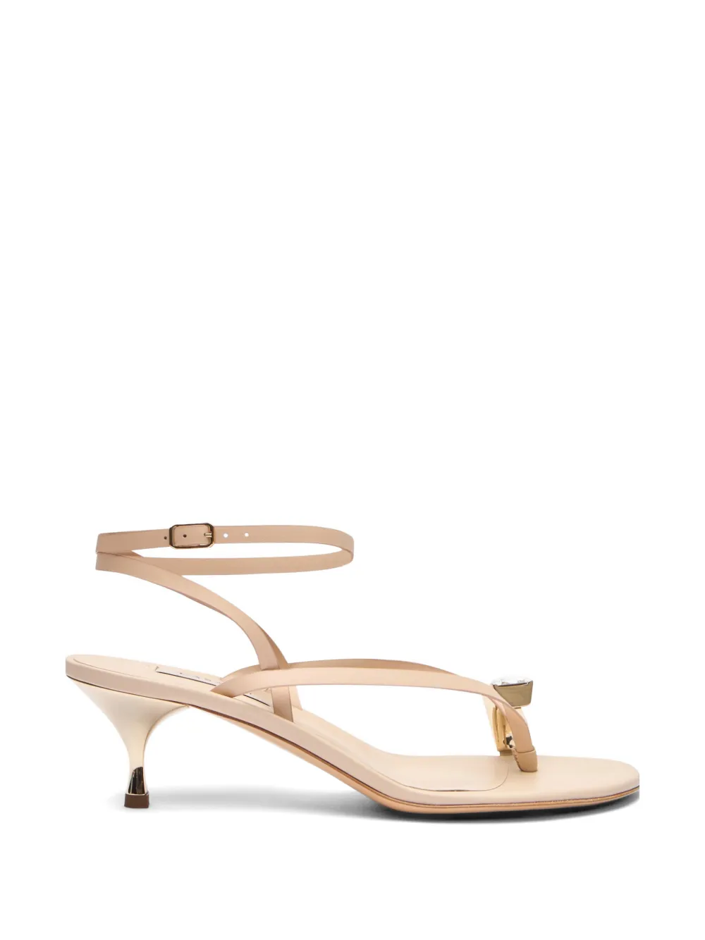 Casadei Julia leather sandals Beige