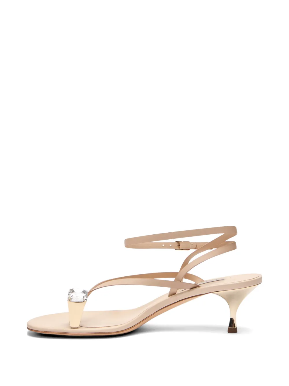Casadei Julia leather sandals Beige