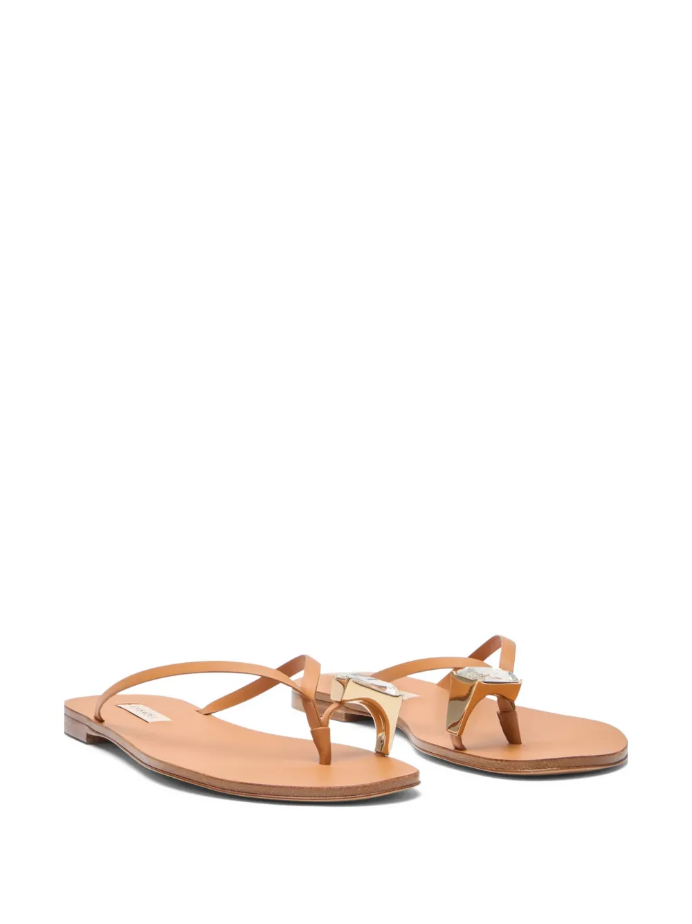 Casadei Soraya leather sandals Beige