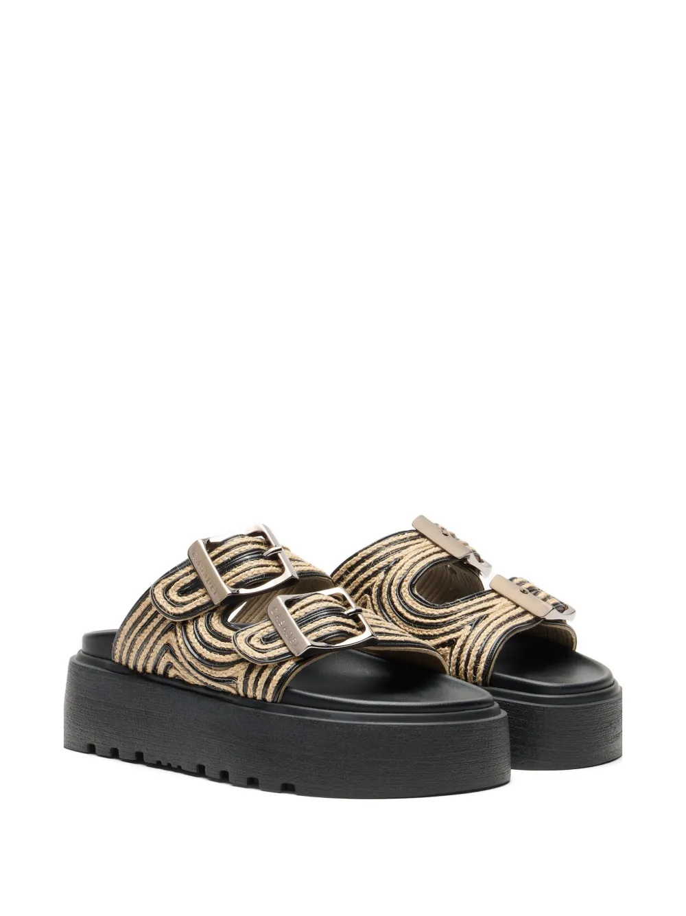 Casadei Birki platform sandals Beige