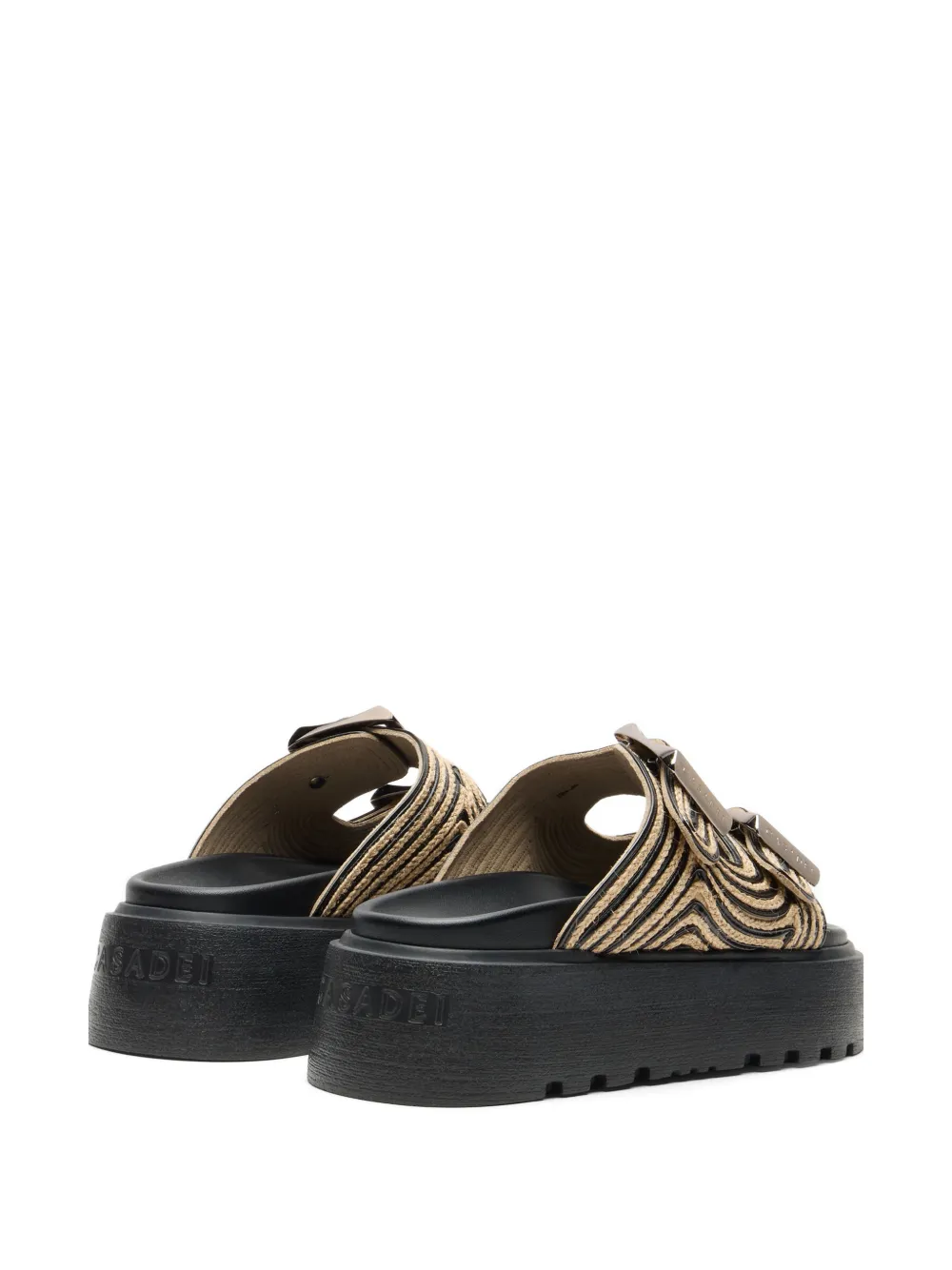 Casadei Birki platform sandals Beige