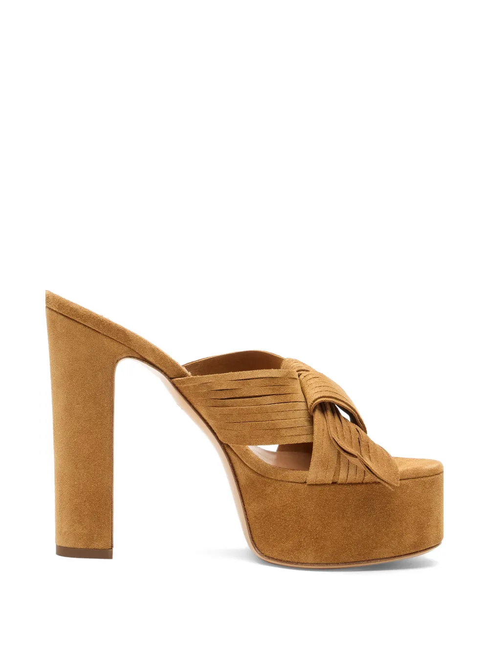 Casadei Patty knotted platform sandals Beige