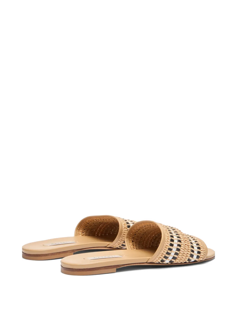 Casadei Amalfi flat sandals Beige