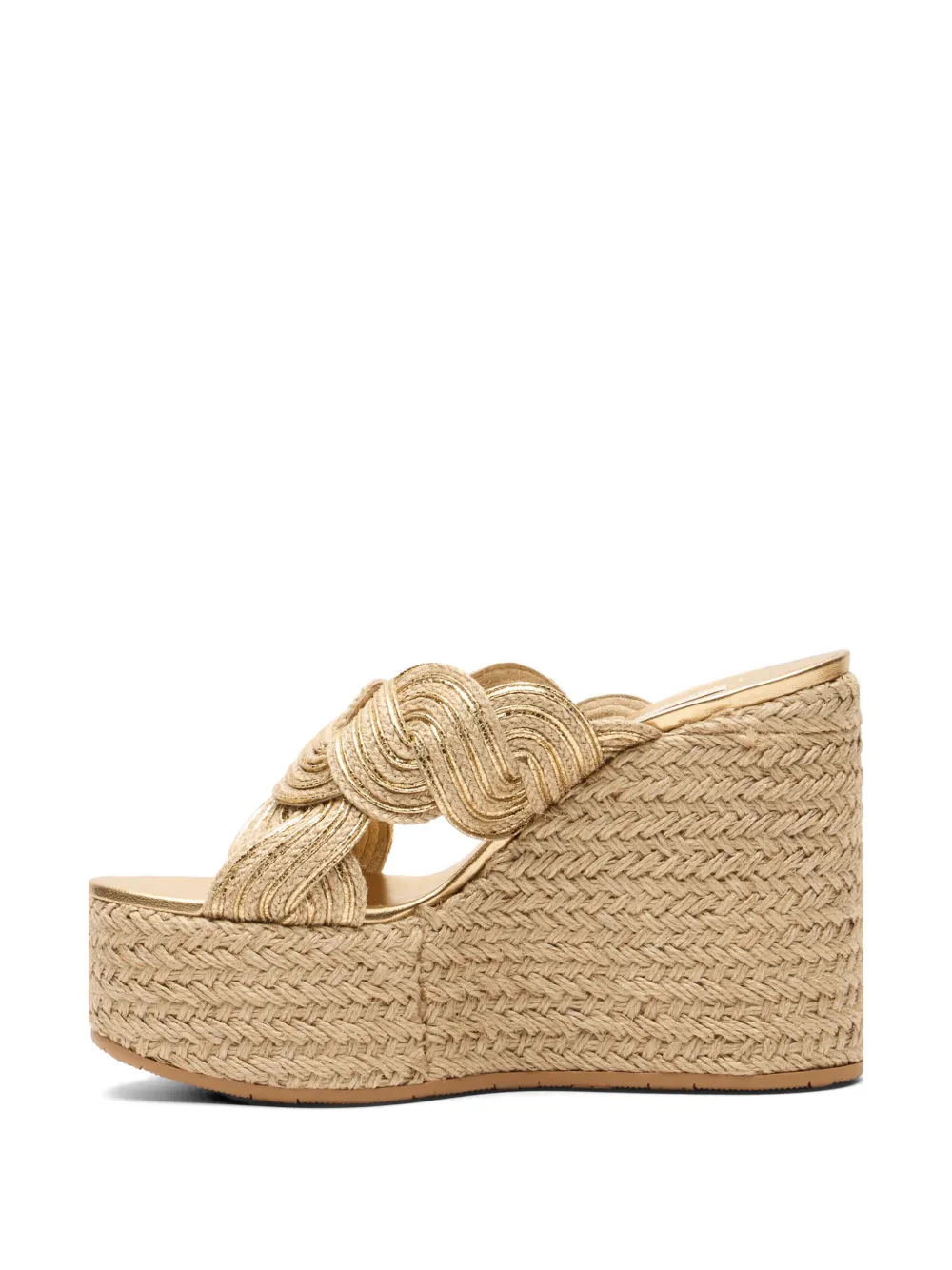 Casadei Thaiti woven sandals Goud