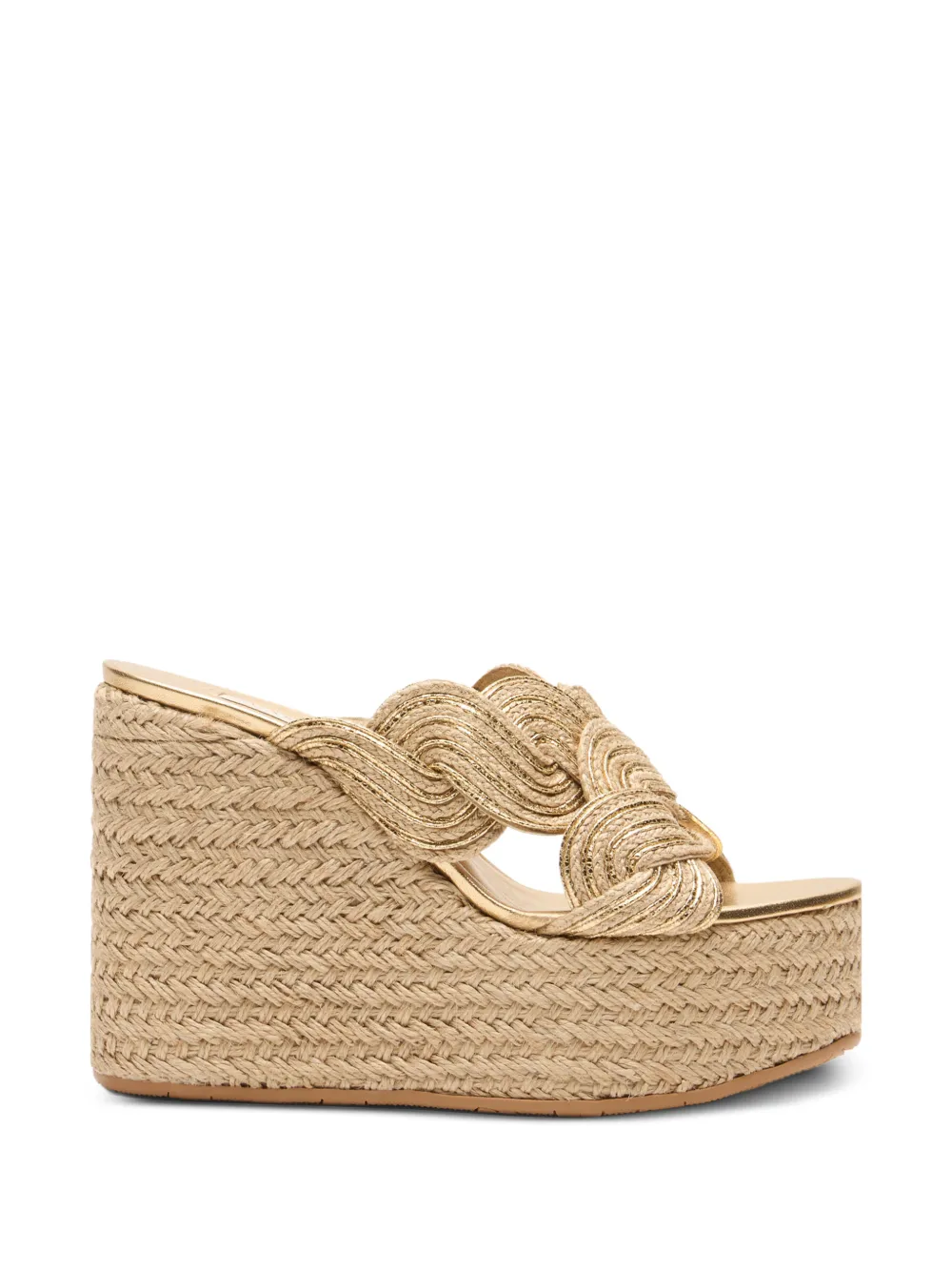 Casadei Thaiti woven sandals Goud