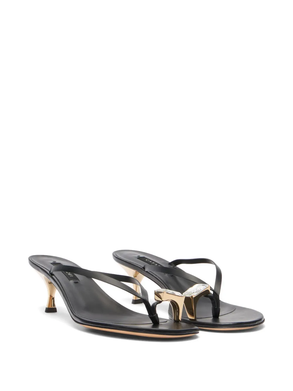 Casadei Julia leren muiltjes Zwart