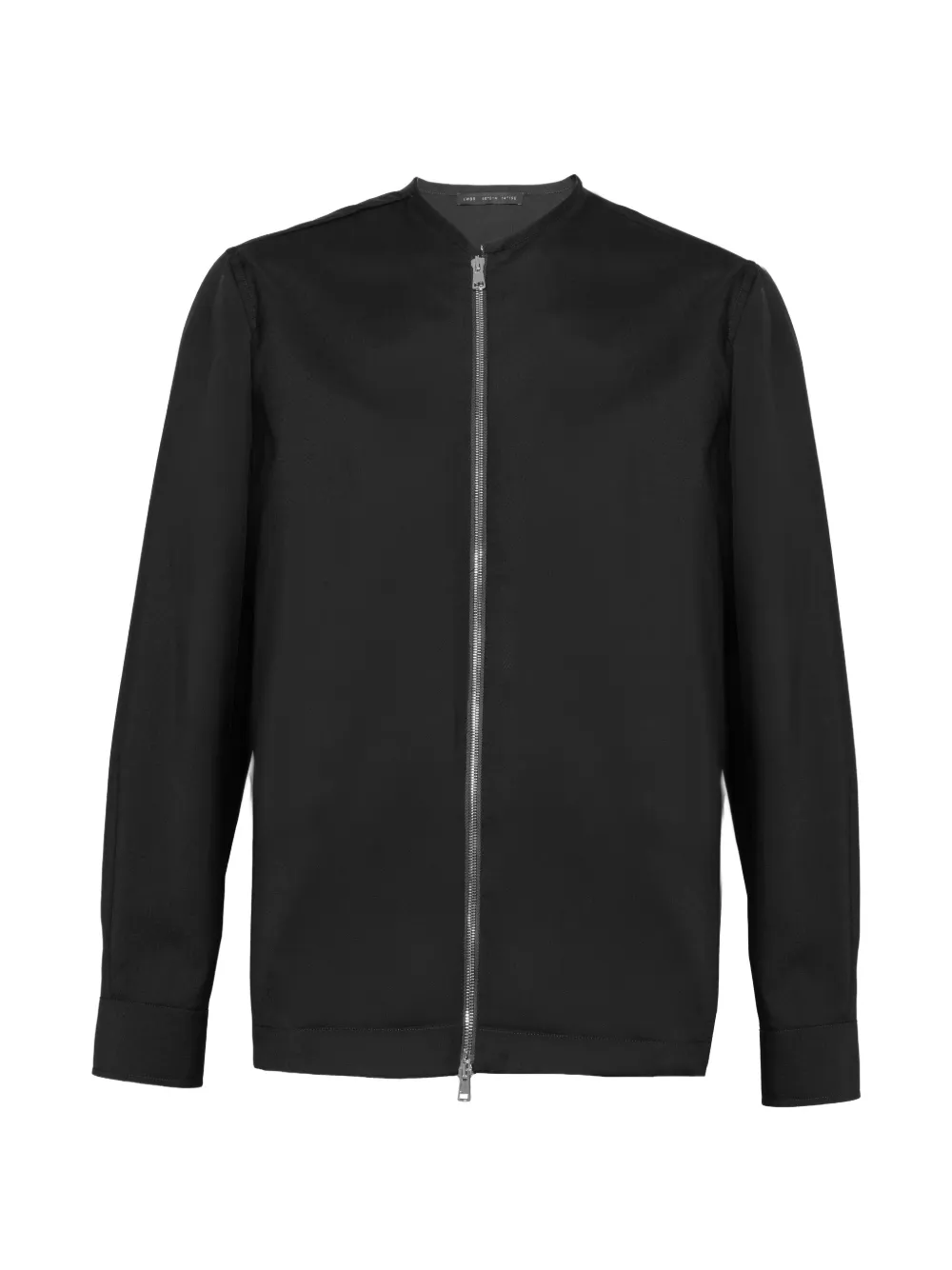 Low Brand collarless zip-up jacket - Schwarz