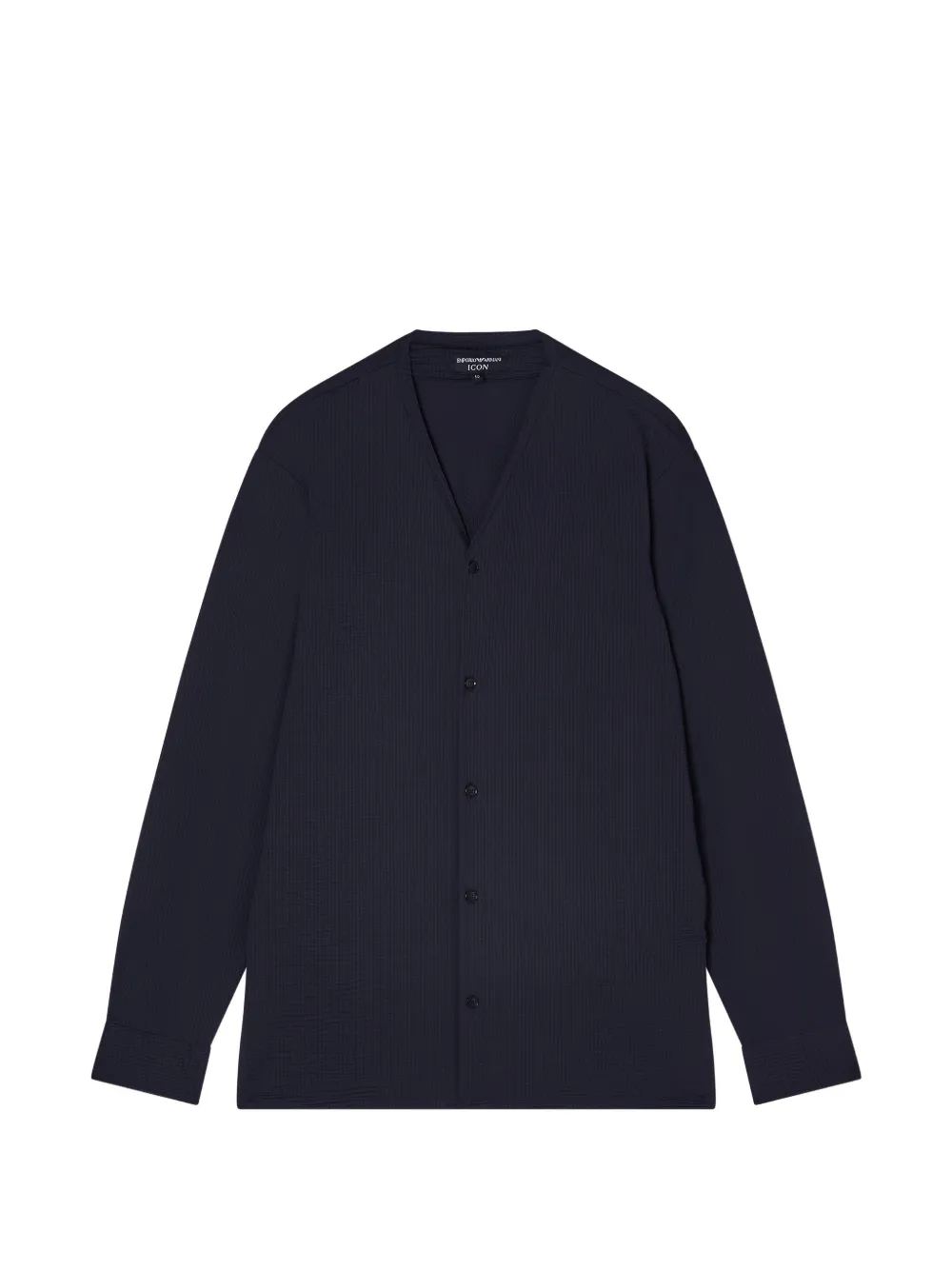 Emporio Armani V-neck long-sleeved shirt - Blu