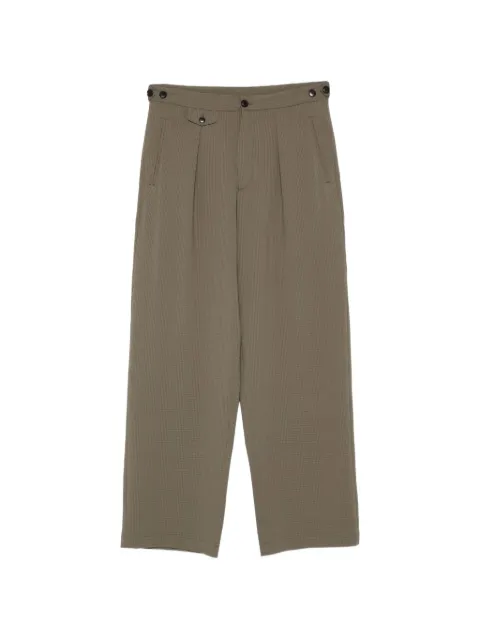 Emporio Armani adjustable-tab wide-leg trousers