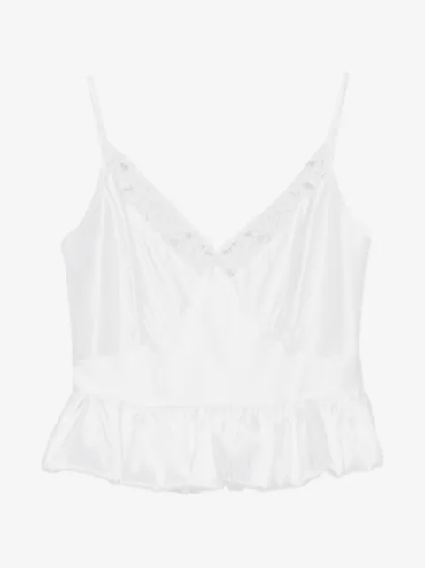 Parlor lace-trim top