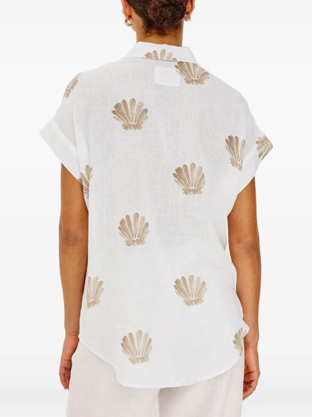  Rails Camisa Cito Con Conchas Estampadas - Blanco 