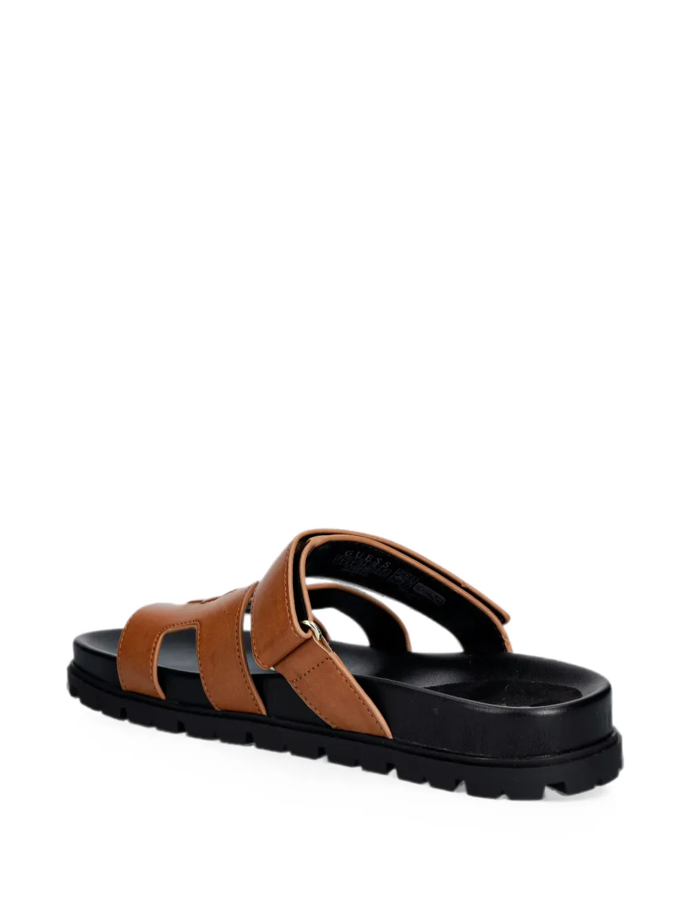 GUESS USA Fashiey logo-patch touch-strap sandals Bruin