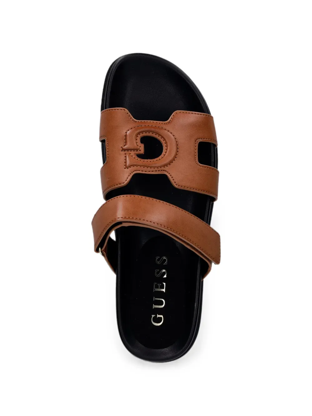 GUESS USA Fashiey logo-patch touch-strap sandals Bruin