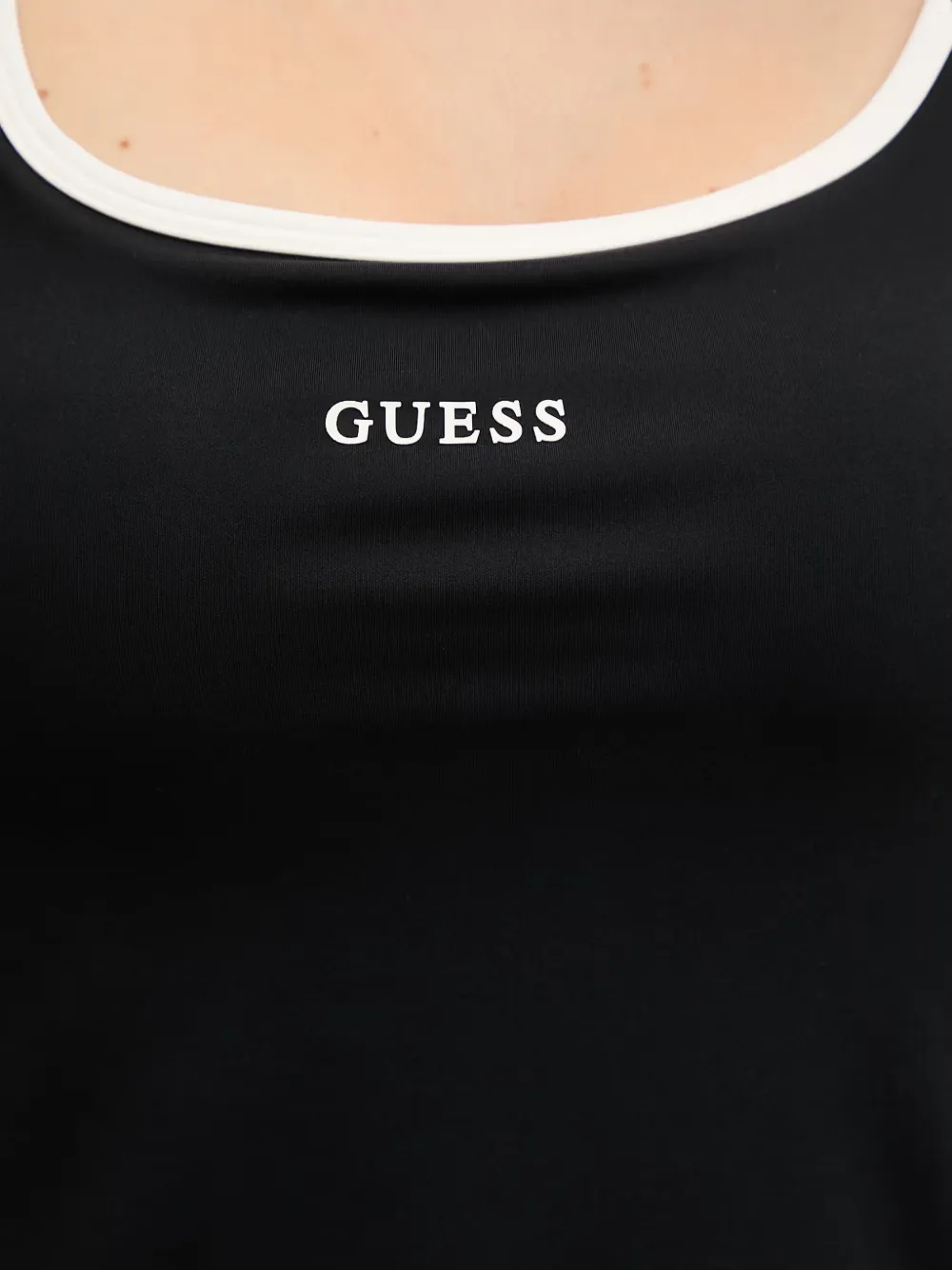 GUESS USA mini-jurk en slipje met contrasterende afwerking en logoprint Zwart