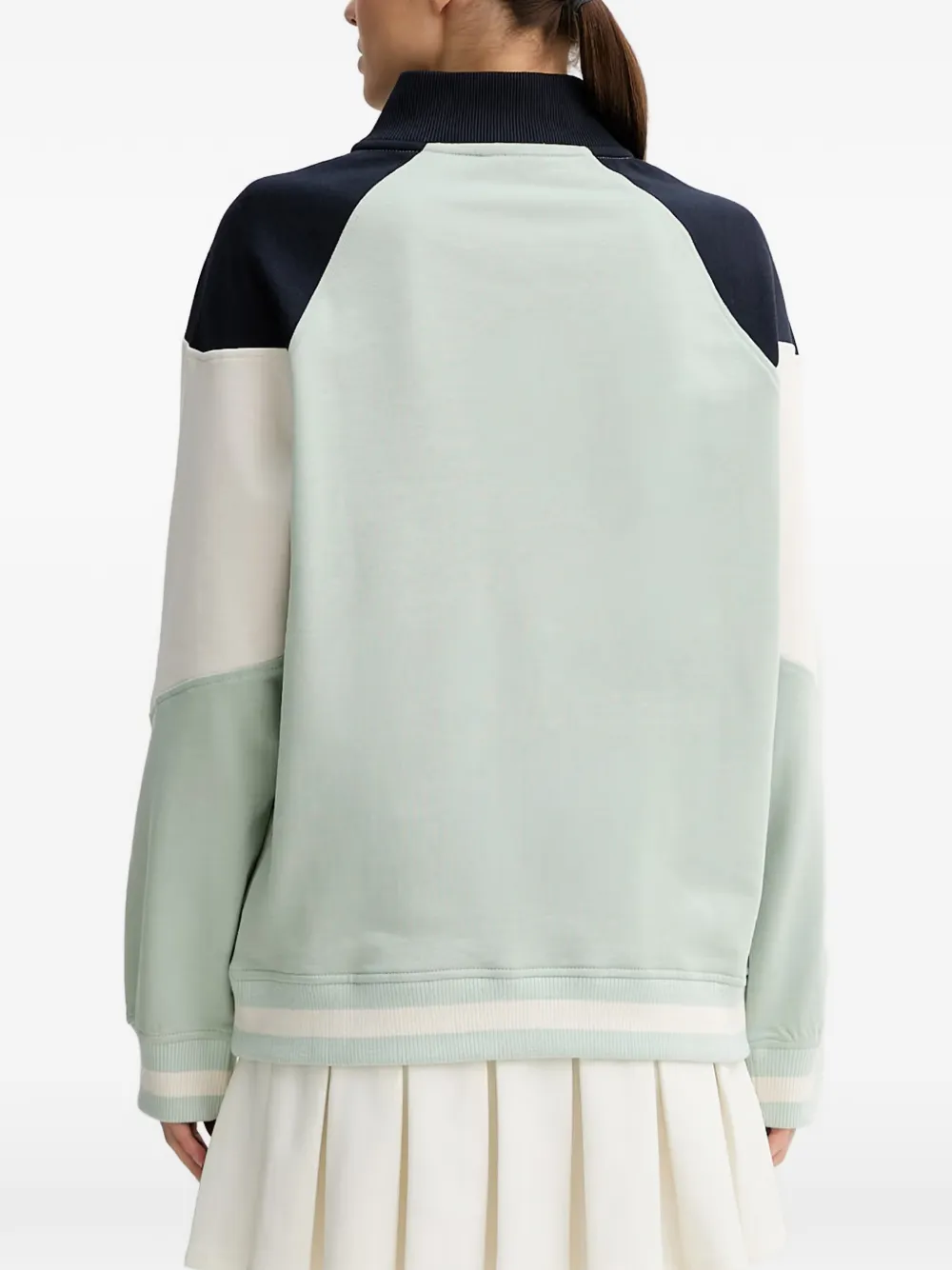 GUESS USA T-shirt met colourblocking en raglan mouwen Groen