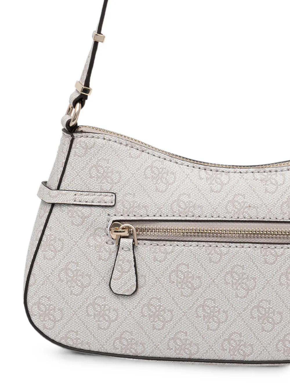 GUESS USA Leona schoudertas met logoprint en gespdetail Grijs