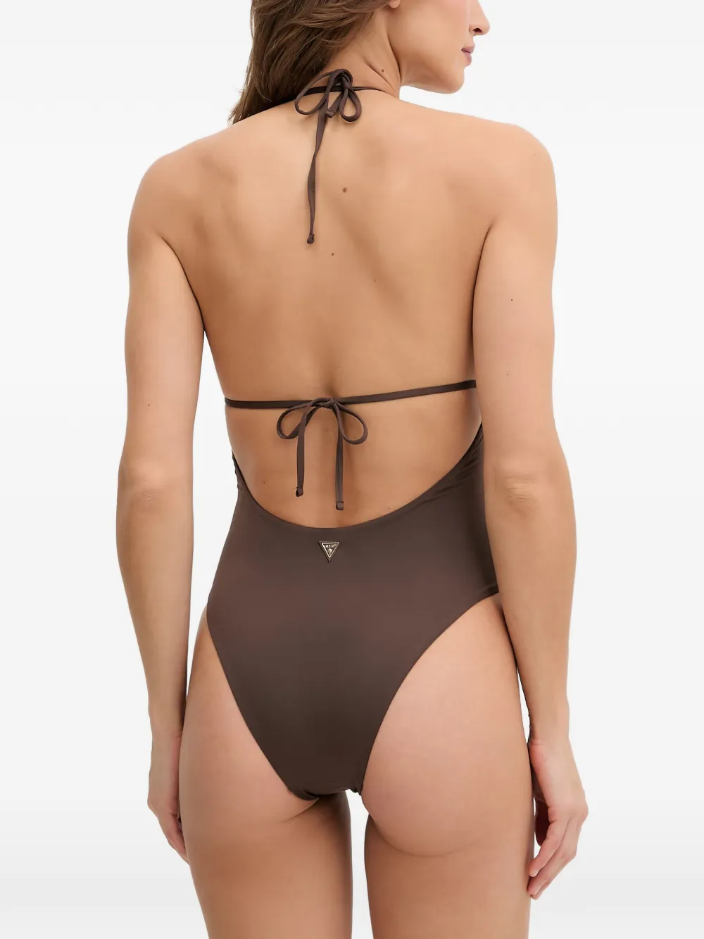GUESS USA Badpak met stras Bruin