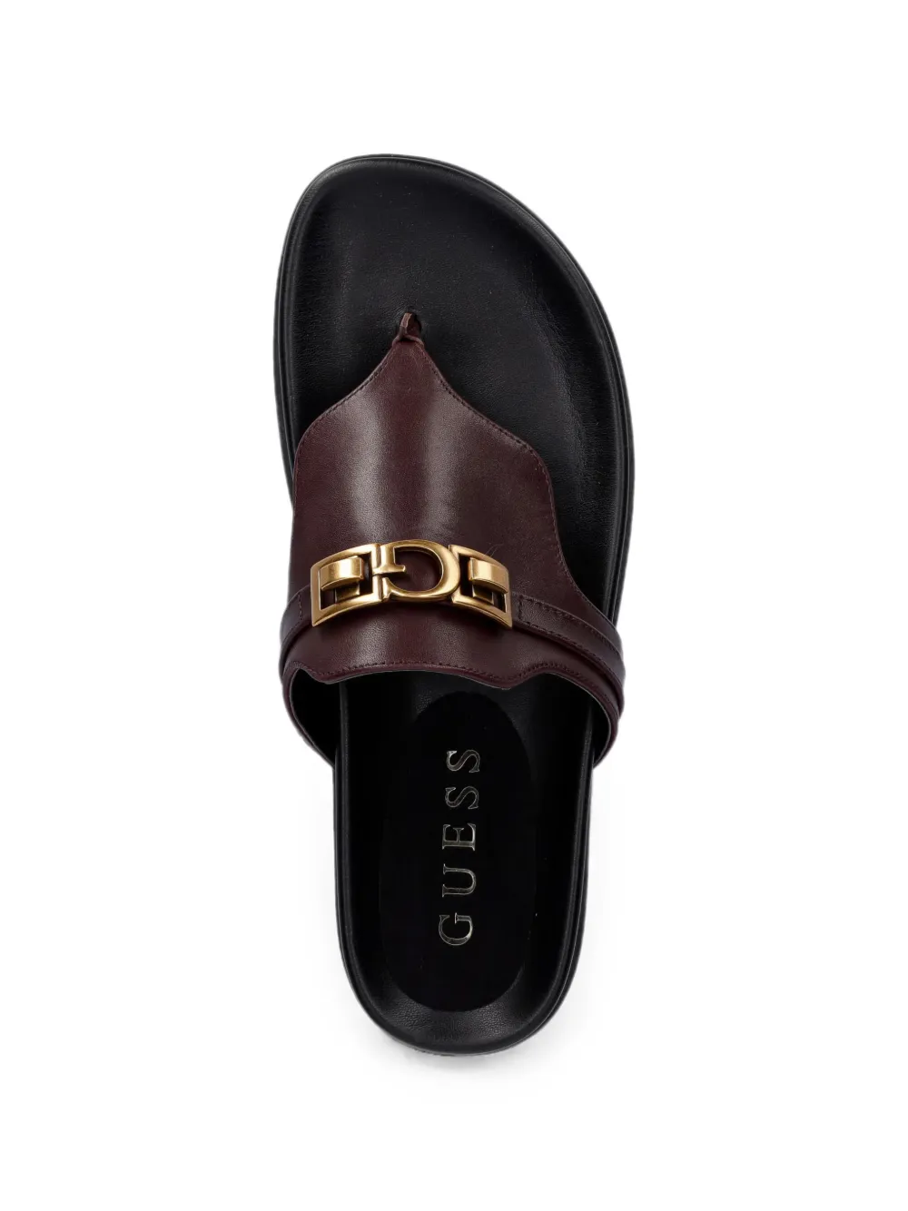 GUESS USA Farron sandalen met logoplakkaat Bruin