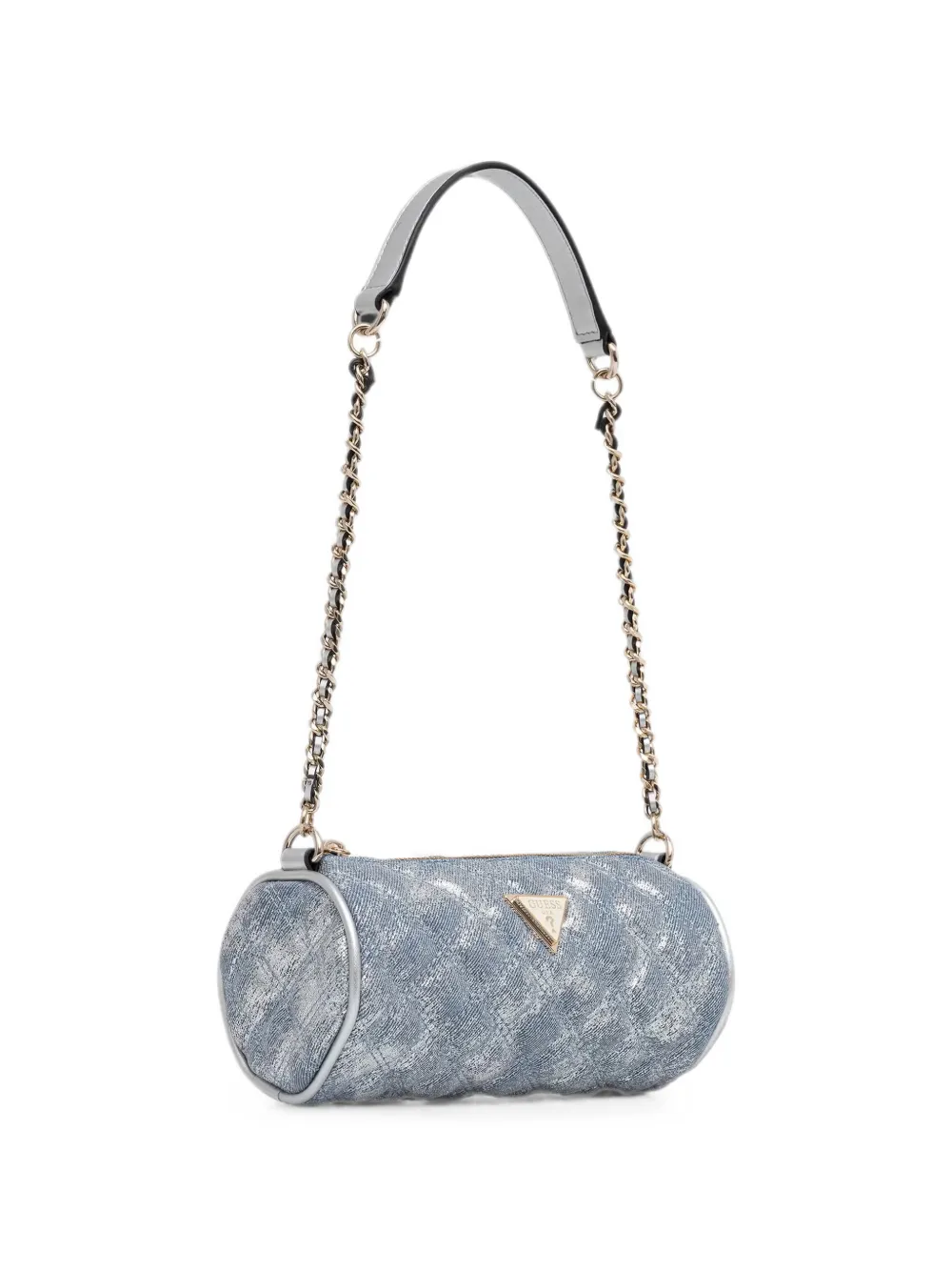 GUESS USA Giully gewatteerde schoudertas met metallic-effect Blauw