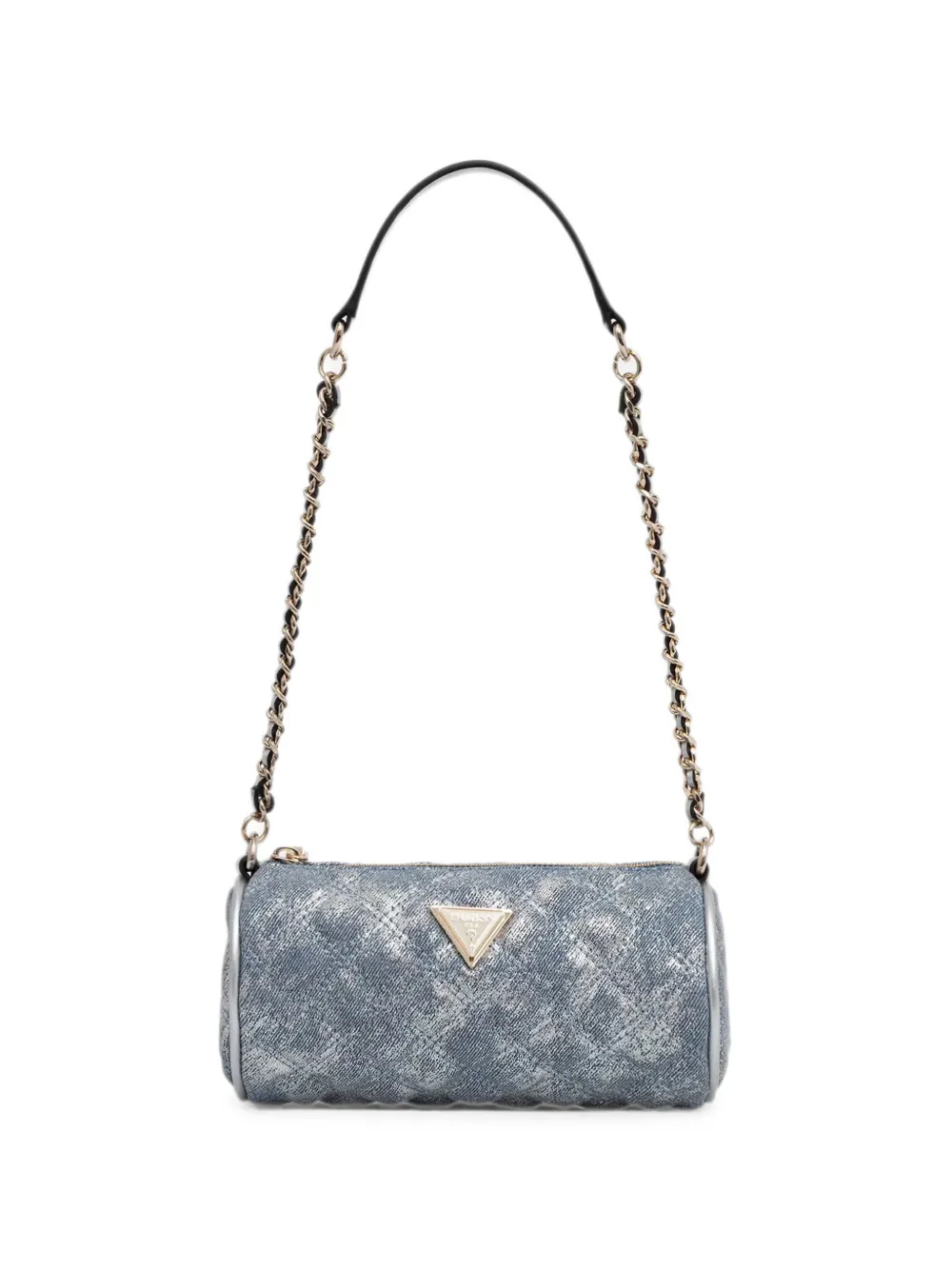 GUESS USA Giully quilted metallic-effect shoulder bag - Blue