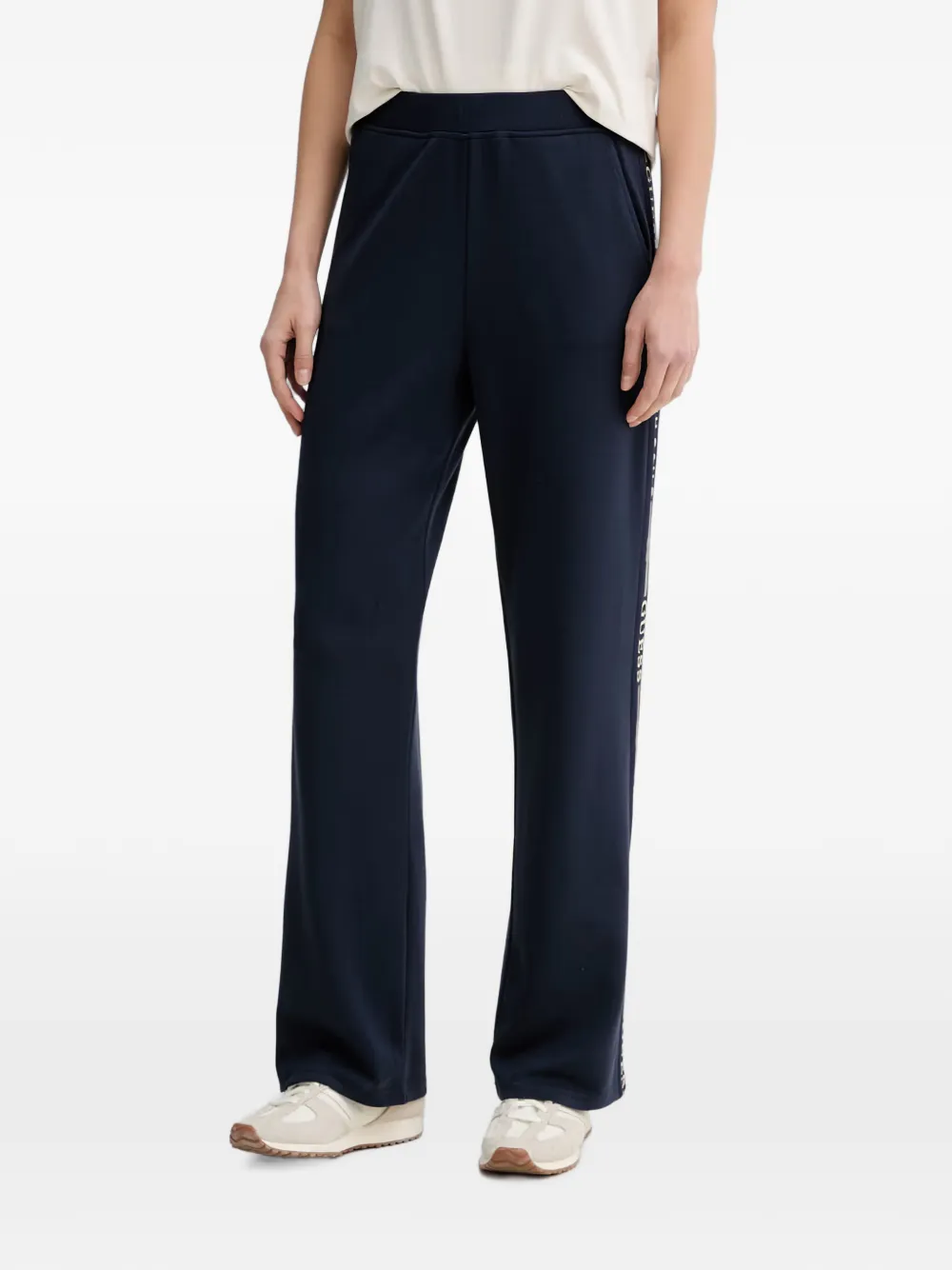 GUESS USA logo-tape track pants - Blu