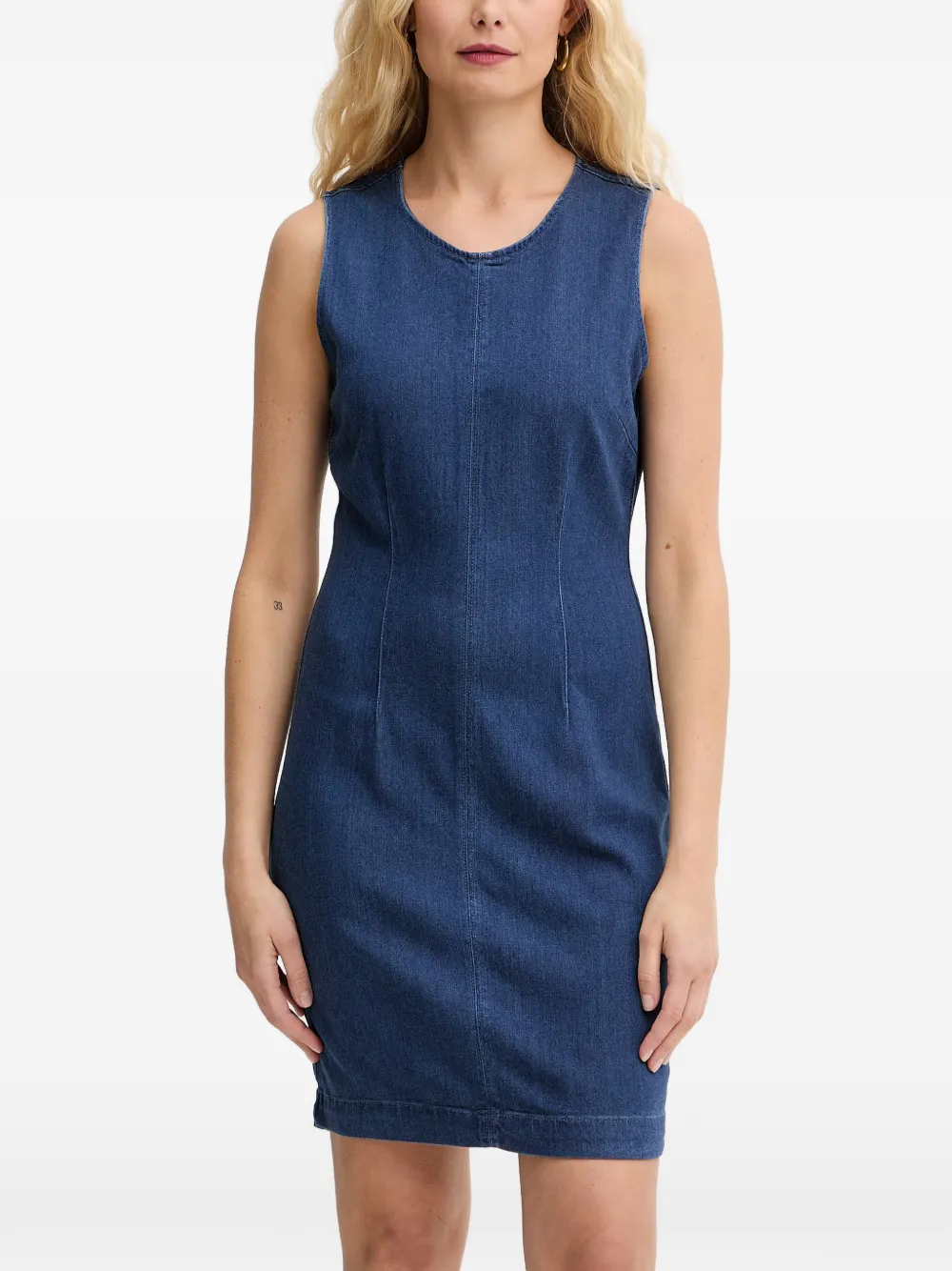 GUESS USA sleeveless panelled mini dress - Blu
