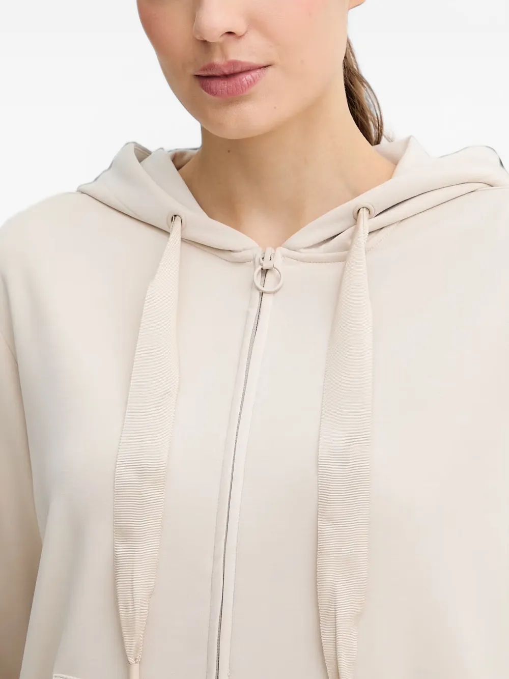 GUESS USA Hoodie met logoband Beige