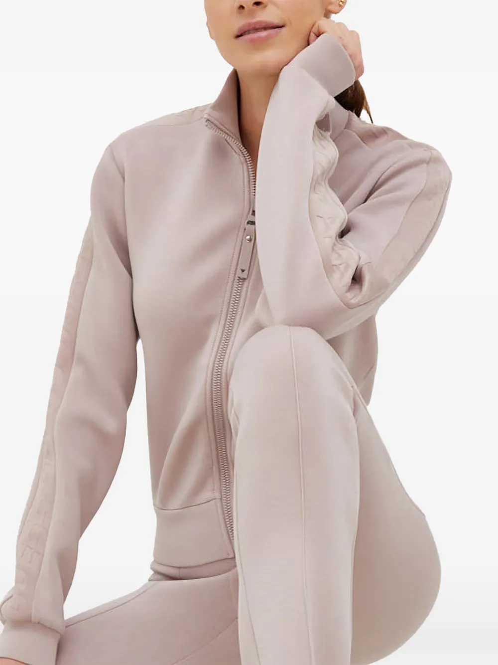 GUESS USA New Allie logo-tape zip-up sweatshirt Roze