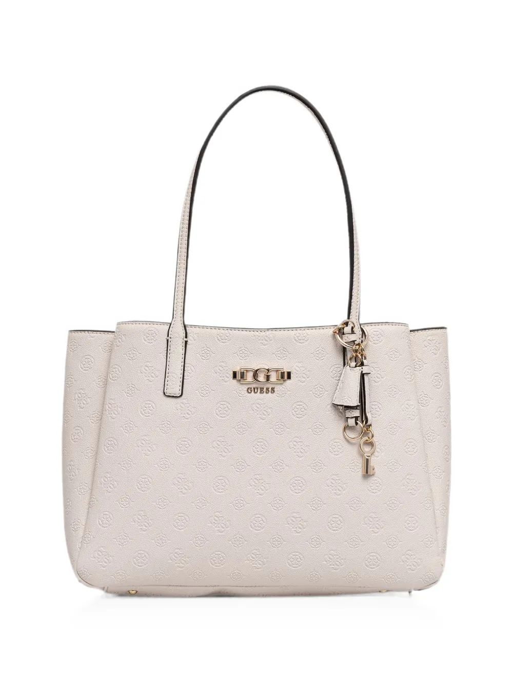 GUESS USA Anise logo-embossed charm-detail tote bag - Toni neutri
