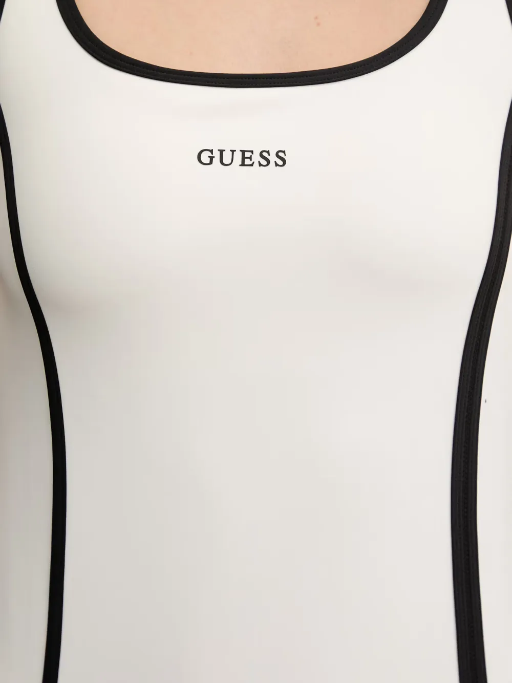 GUESS USA Mouwloze mini-jurk en slippers met afwerking Wit