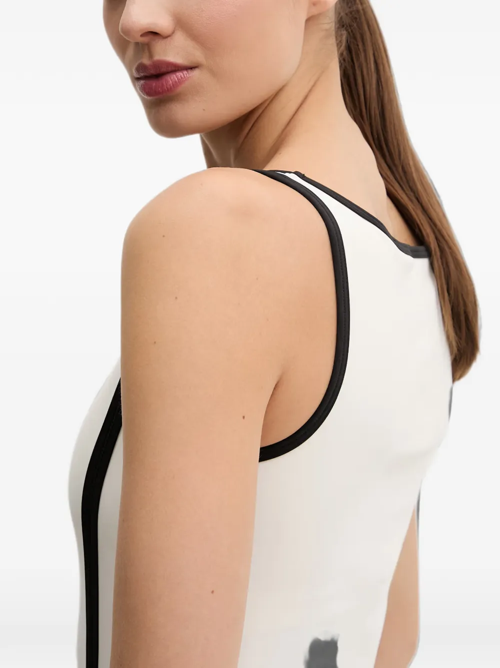GUESS USA Mouwloze mini-jurk en slippers met afwerking Wit