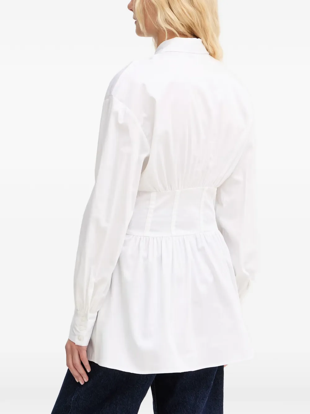GUESS USA Blouse met korset stijl Wit
