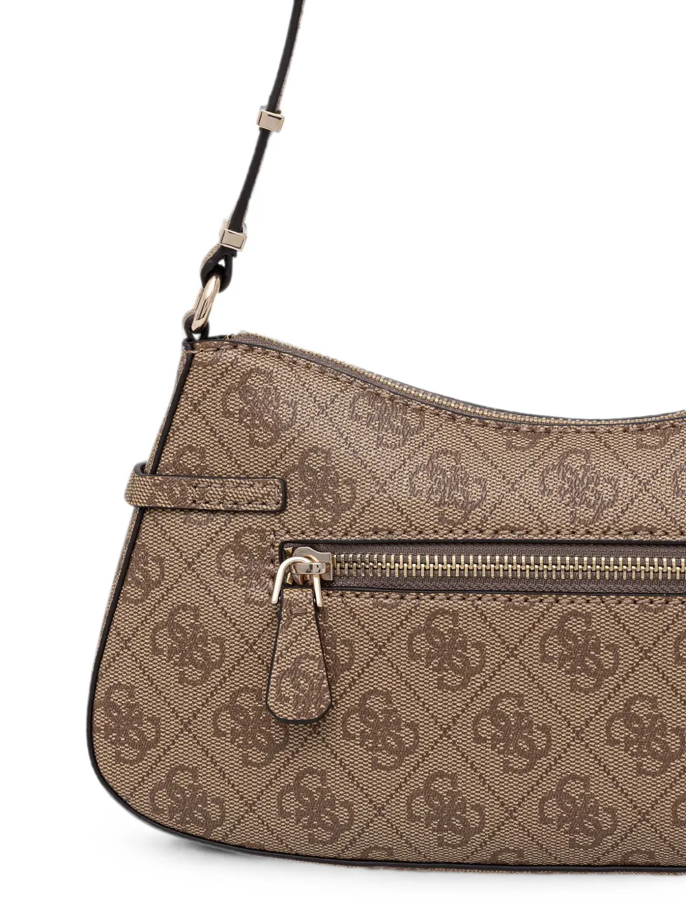 GUESS USA Leona schoudertas met logo-monogram Beige