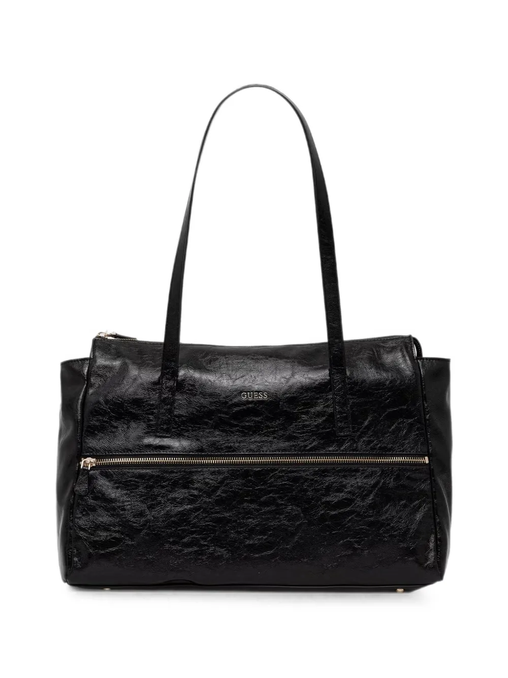 GUESS USA crinkled zip-pocket tote bag - Nero