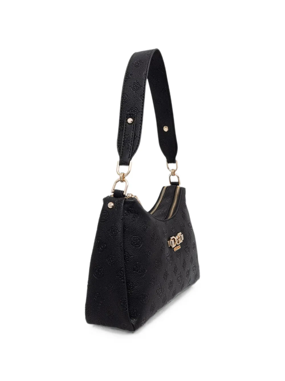 GUESS USA Anise shopper met monogram-patroon en logo-reliëf Zwart
